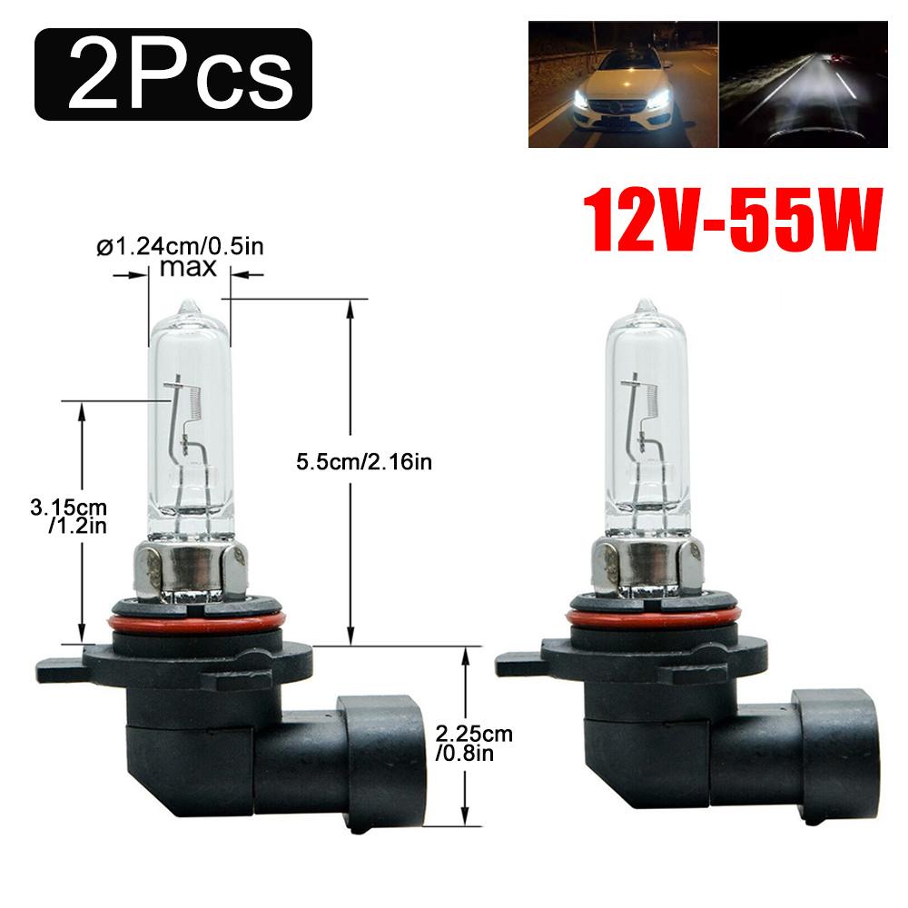 1/2pcs 9012/HIR2 LED Headlights 12V Bulb Warm White Car Halogen Lamp Auto High/Low Beam Lamp Automobiles Light Car Accessories