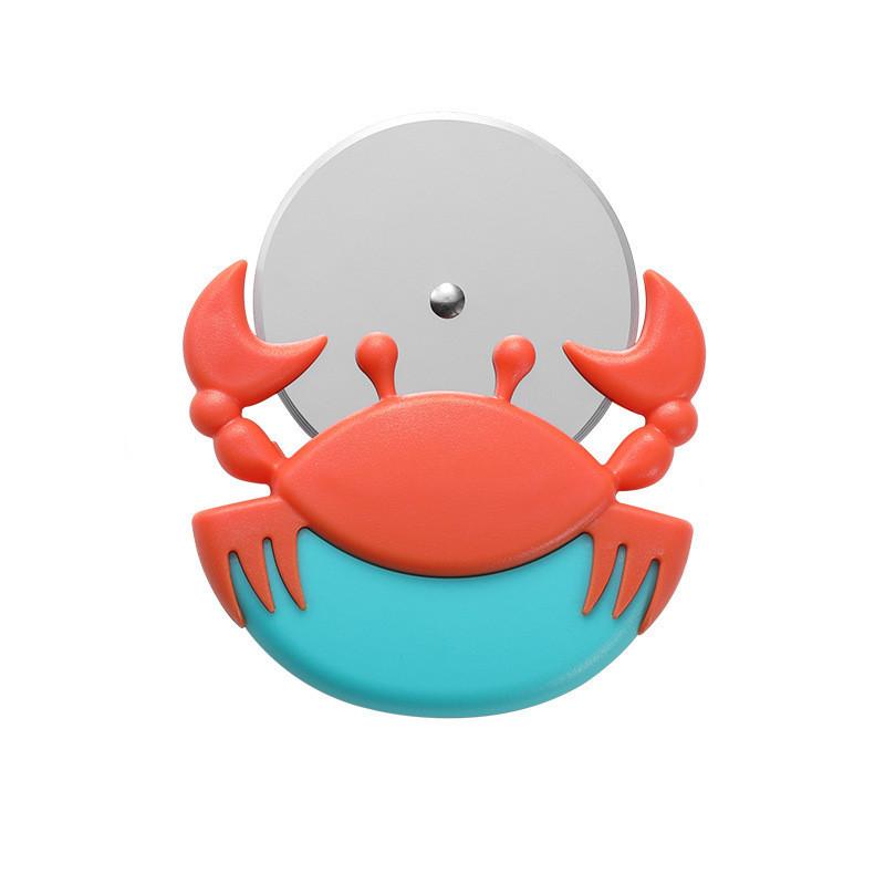 Bamboo Steel Stainless Handle Hatchet Pizza Tool Round Single Baking Wheel