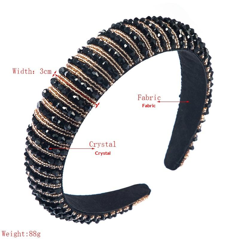 Hair Bands Women'S Baroque Sponge Thickened Headband Hair Accessories