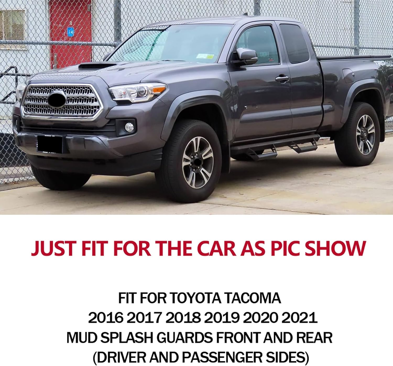 

Set of 4 Mud Flaps Splash Guards Fit 2016-2025 Front & Rear (Driver & Passenger Side, Not for SR) United States