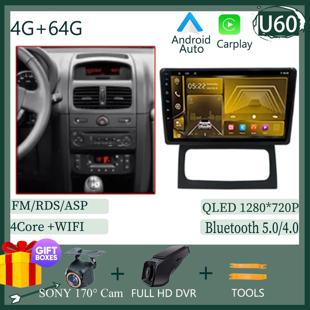 Car Radio For Renault Clio 2 BB CB 2001 - 2012 Stereo Multimedia Video Player Wireless Carplay GPS Navigation Android Auto