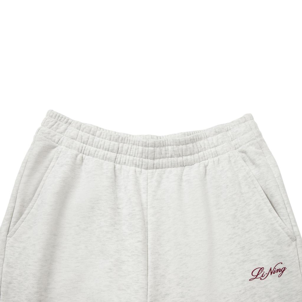Li Ning Sports Trend Series Embroidered Logo Knitted Sports Pants Women Pants AKLW180-1