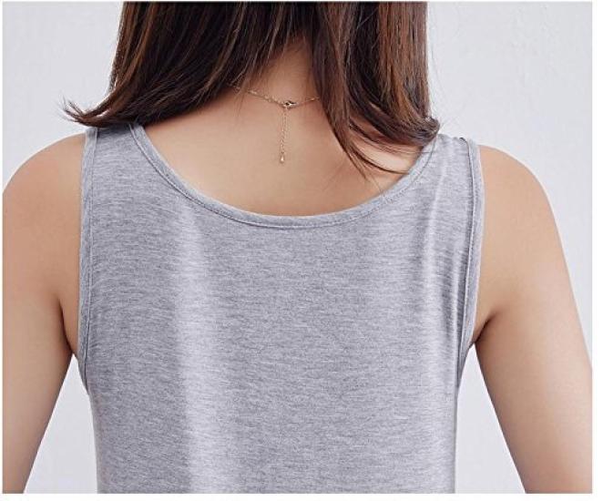 Aspersio Sleeveless Feminine Tank Top Available in Mini and Long Perfect for Maternity Girly Dress Solid Decollete Sleeveless Stretch Women's Dress,