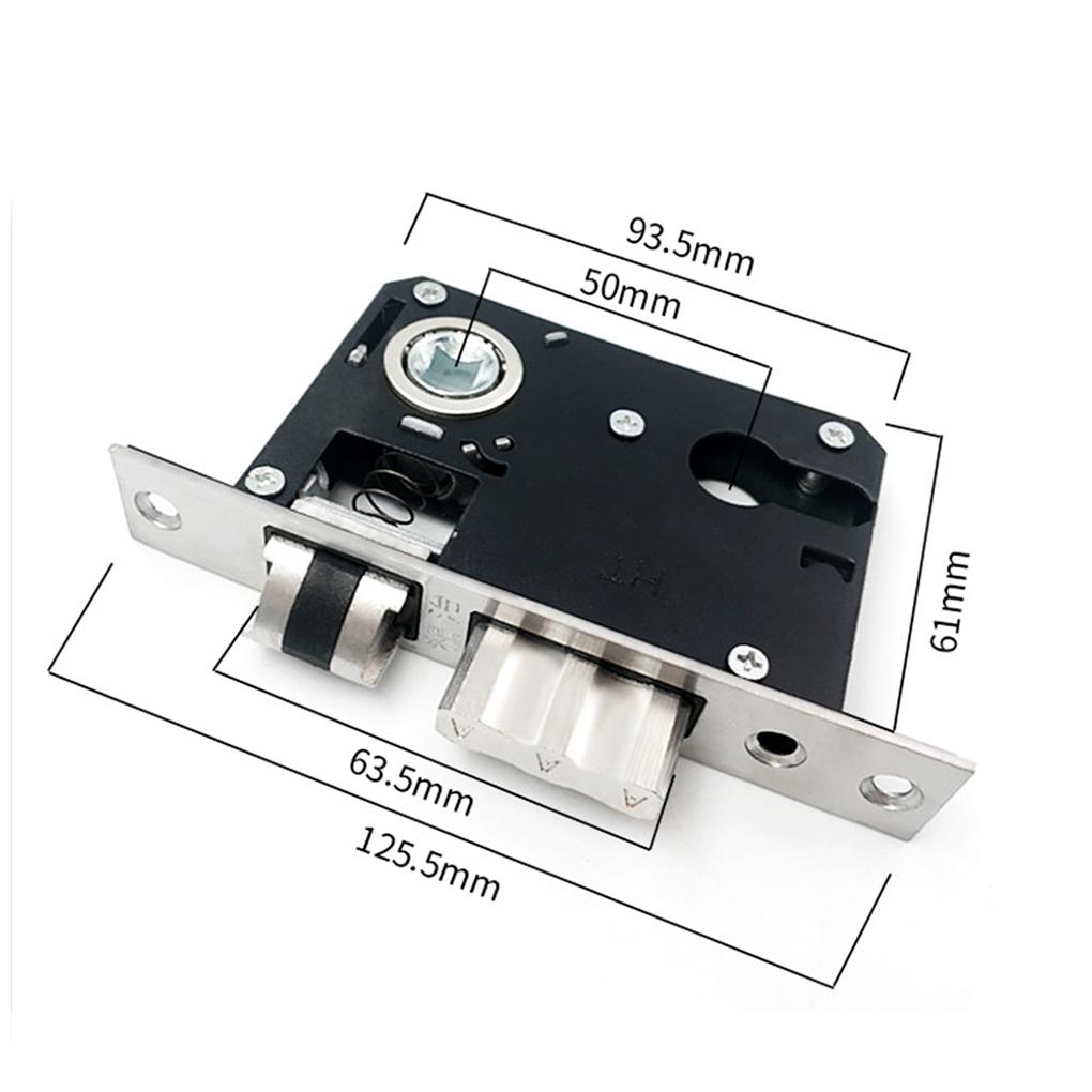 European Style Handle Lock Door Lock Key Kit Combination Aluminum Alloy Retro Lock Family Room Door Hardware Accessories