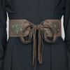 Leopard Print West Cowboy Waist Belt Trouser Decoration Splicing Rings Belt  Dress Decoration