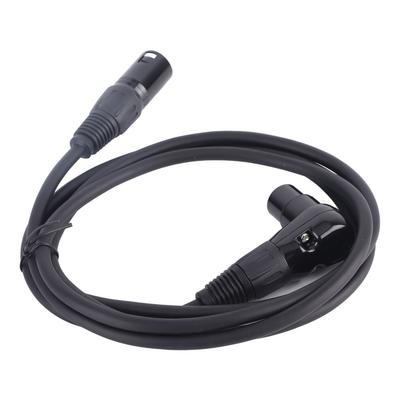 Cavo adattatore di prolunga per microfono XLR da 90 gradi XLR femmina a XLR maschio dritto a 3 pin microfono