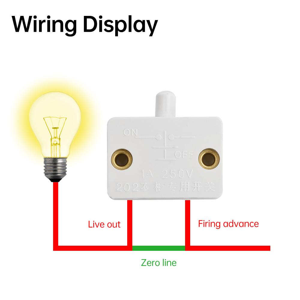 Automatic Reset Switch Closet Cabinet Light Switch Household Cabinet Door Control Switch Wardrobe Light Switch For Smart Home