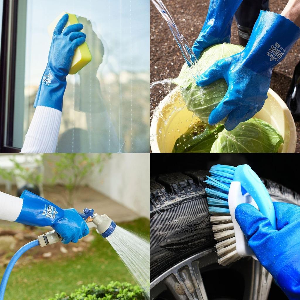 Showa Glove 281 Breathable and Size 1 Pair No. Temres, Waterproof, L, Blue,