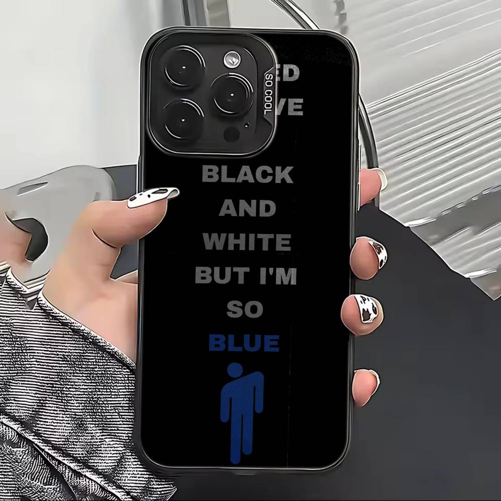 Musician Billie E-Eilish Phone Case For iPhone 17,16,15,14,13,12,11 Plus,Pro Max,XS,Colorful Silver Phone Case Funda Cover
