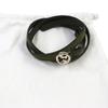 Excellent GUCCI Belt Interlocking G Buckle GGPattern Suede Leather Narrow Belt 768431 Used