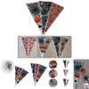 Versatile 100pcs Plastic Cone Bags Ideal For Storing Candy Toys And Snacks