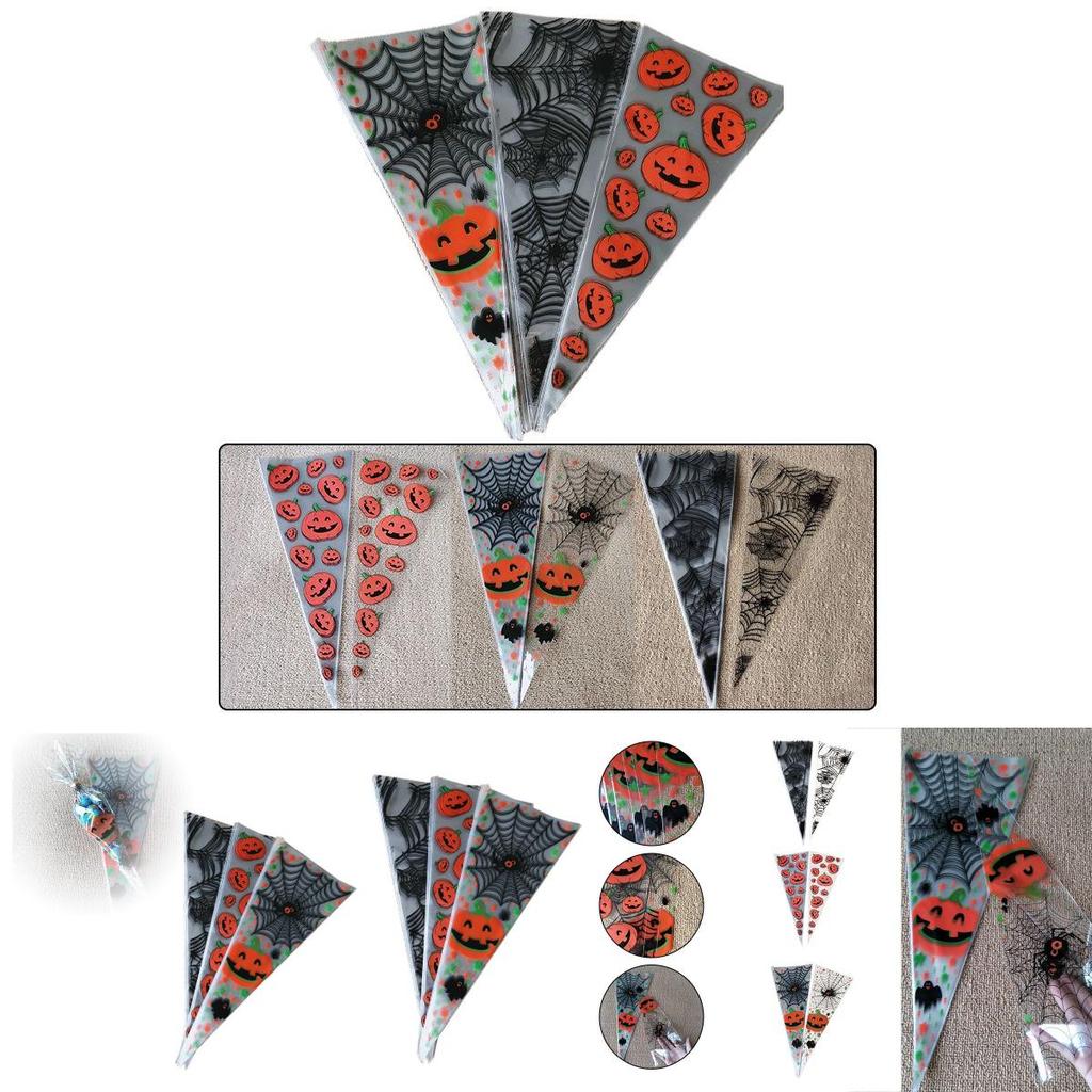 Versatile 100pcs Plastic Cone Bags Ideal For Storing Candy Toys And Snacks