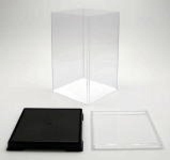 Octagon Figure Case Width 40 X Depth 21 X Height 24 Clear Plastic (cm)