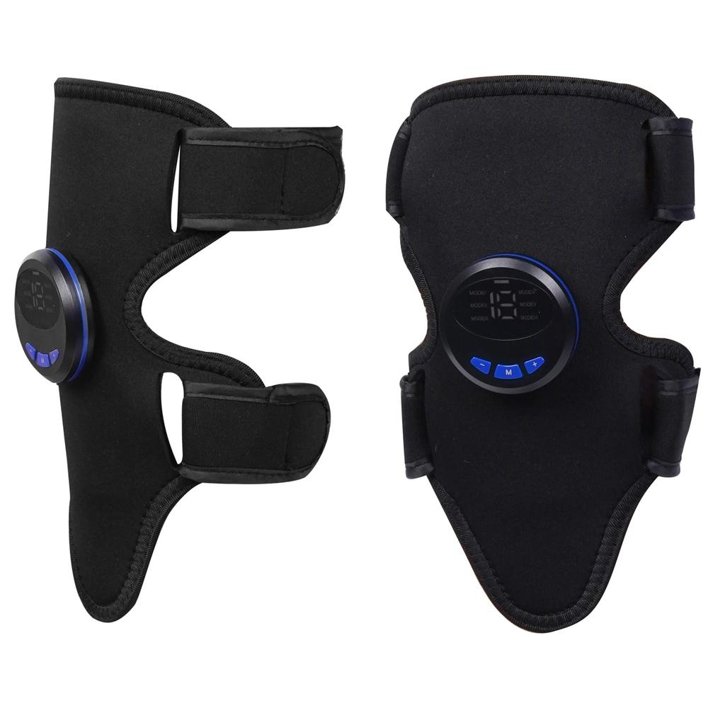 New Version EMS Upper Arm and Calf Support Bands with No Gel Sheets Easy Strength Reduces Cordless (2-Pack) Stretchable, Dual-Use, Rechargeable,