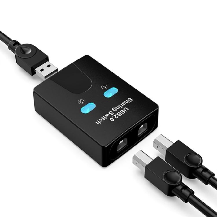 USB2.0 Manual Switching Hubs Printer Sharing Device 2 In 1 Out USB Selectors KVM Hubs Adapter