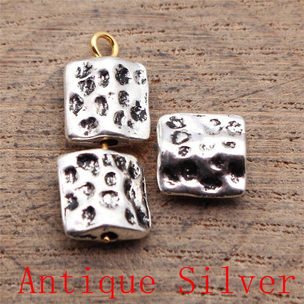 Charms Piatto Torsione Foro Grande Perline Sfuse Per Braccialetto Collana Gioielli Fabbricazione Componenti