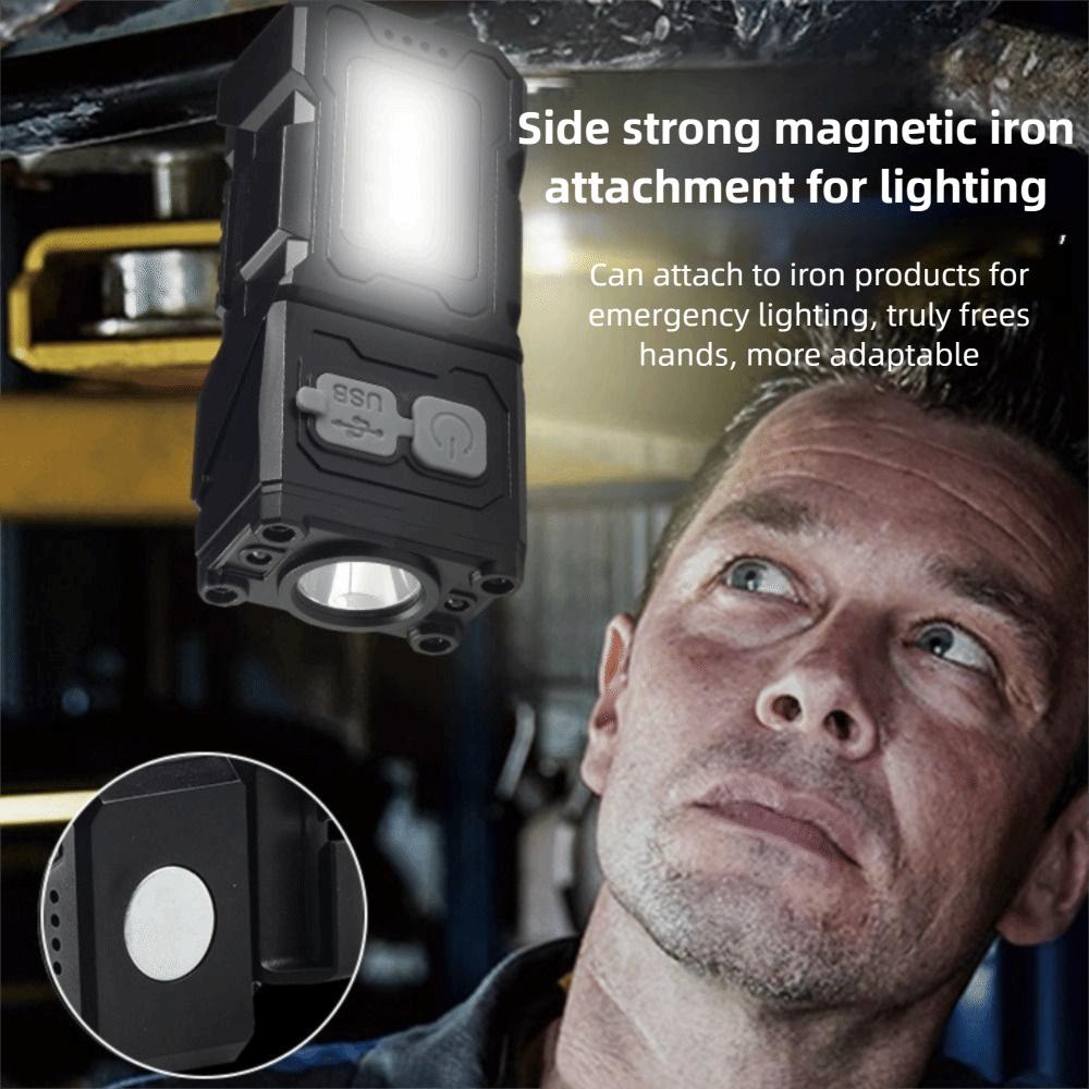 6 Lighting Modes Head Mounted Light USB Rechargeable Fishig Lantern Floodlight Headlamp  Night