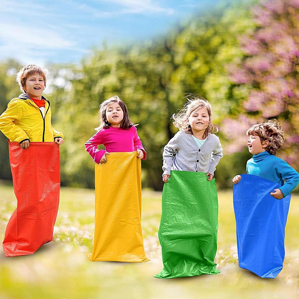 8PCS Outdoor Sports Props Jumping Bag Potato Bags Sack Race Games Parent-child Interactive Sense Training Child Party Prop