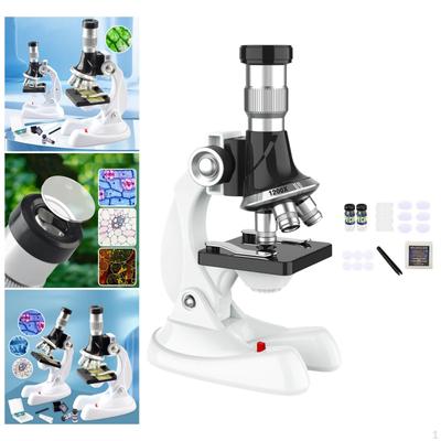 Kids Microscope 1200x Educational Toy Science Stem Kits for Boys Girls Ages 3+