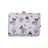 Wallet with Sanrio Kuromi [Aldi] Tri-fold Clasp, Characters, SR36-2, Women's,