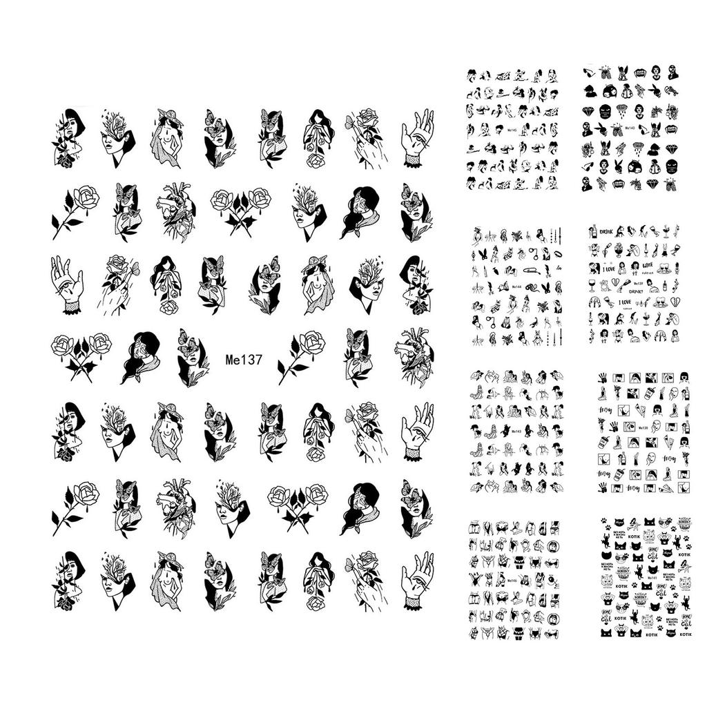 Practical Manicure Sticker Multipurpose Good Nail Transfer Sliders Ornament