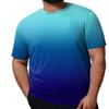 Men's Gradient Print T-Shirt - Crew Neck, Short Sleeve, Casual, Stylish & Breathable