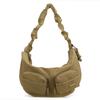 Premium new trend niche design women's bag solid color casual creative shoulder bag