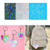 Holographic Heart Mold Silicone Jewelry Pendant Resin Mold Sparkling Flower Epoxy Mold Earring Charm Mold DIY Craft