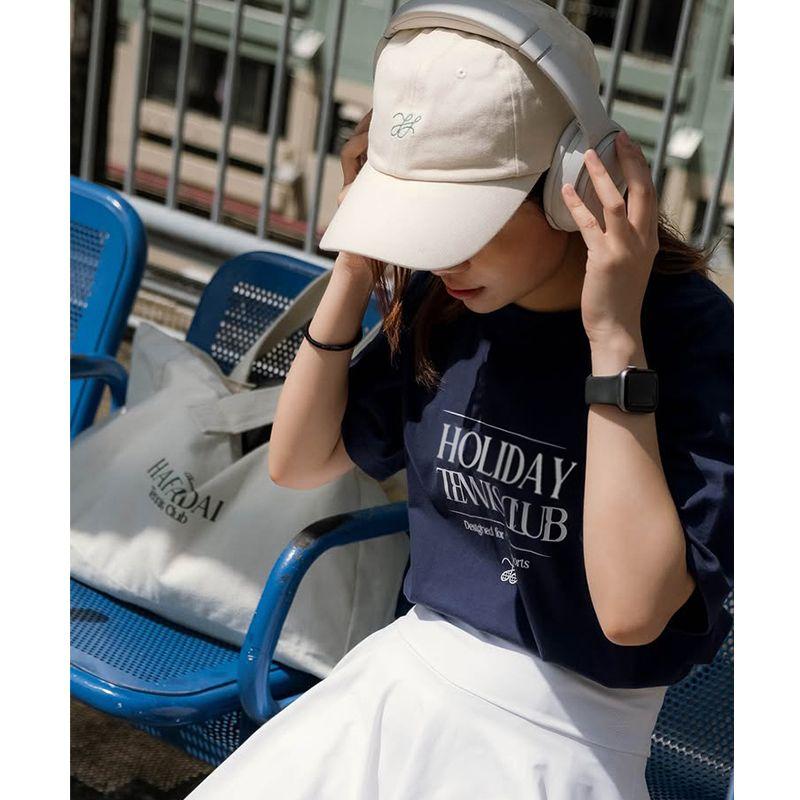 American Street Niche Style Retro Sports Style Tennis Club Tennis Pure Cotton Casual Short Sleeve Shoulder Tops Women