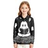 Girls' school uniform top - Halloween printed long-sleeved casual formal dress shirt