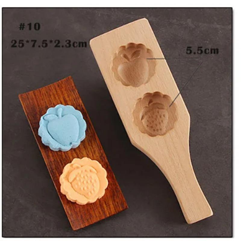 Wooden Pastry Mould Mung Bean Cake Mold Baking Tool 3d Ice Cream Diy Kitchen Household Products A Snack Accessories Party Gift