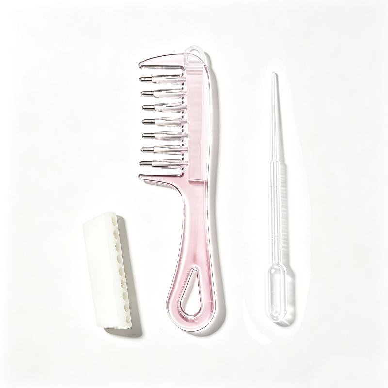 1 Set Refillable Oil Hair Care Comb Essential Oil Infusion Hair Comb Scalp Massage Applicator Brush For Hair Growth Treatment