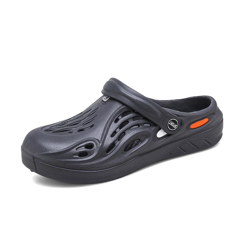 Non Slip Waterproof Men S Clogs Chef Work Shoes Breathable Closed Toe Casual Sandals Soft Lightweight Daily Slippers 36