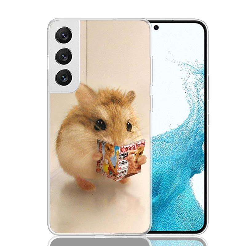 Lovely Pet Hamster Cute Phone Case For Samsung Galaxy S26 S25 Edge S24 S23 FE S22 Ultra S21 Plus S20 + Fundas Cover Coque Galaxy