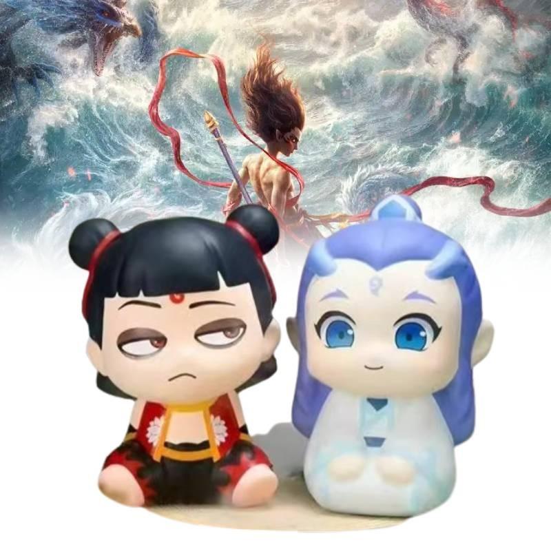 Zha 2 Ne Nezha Aobing Squeeze Toy Decompression Toys Action Figure Model Gift
