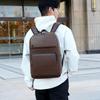 New Pu Men's Business Computer Bag Daily Simple Business Trip Large Capacity Backpack