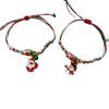 Christmas Handmade Santa & Snowman Bracelet - Gift for Couples & Friends