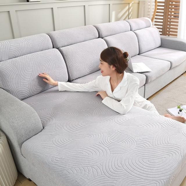 Tree Design Sofa Towel Jacquard Sofa Cover Fix Tight Anti -Slip Cushion Seat Seat Cover On Sofa Decorate Living Room Easy Install