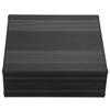 Black Aluminum Printed Circuit Board Box Split Type DIY Electronic Project Enclosure Case