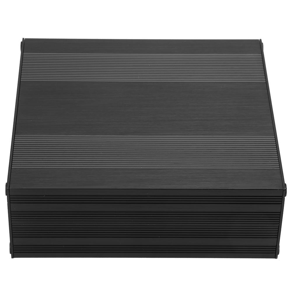 Black Aluminum Printed Circuit Board Box Split Type DIY Electronic Project Enclosure Case
