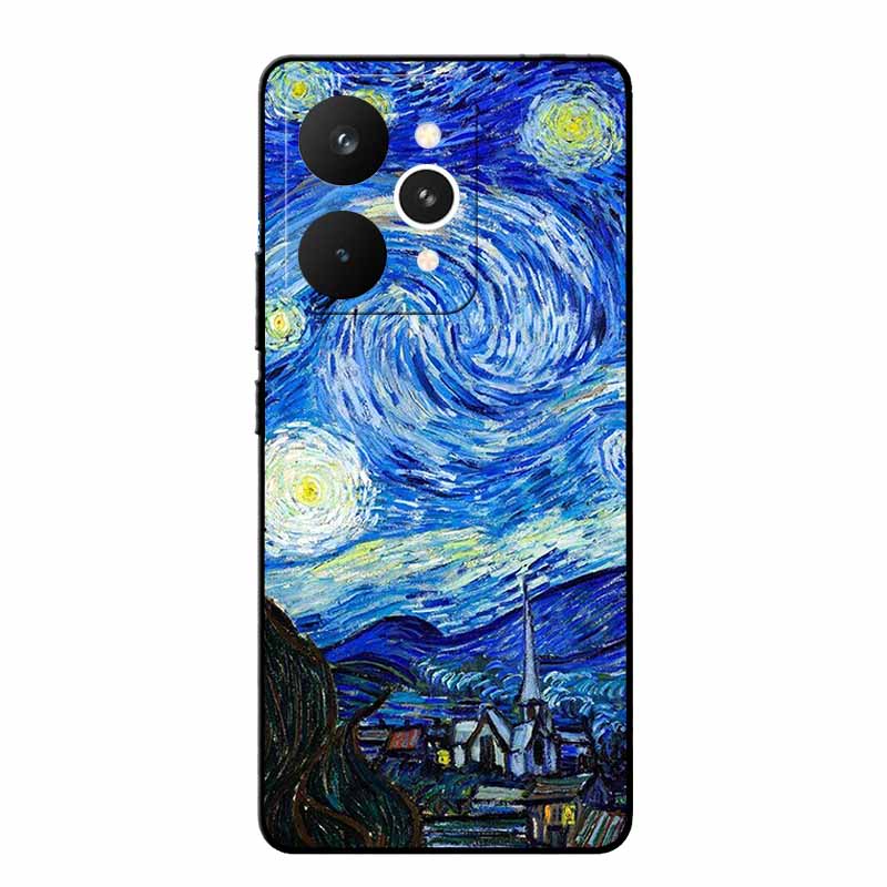 For Realme 15 Pro Cases 3D Relief Flower Emboss Black Silicone For Realme15 Pro 5G Back Cover Cartoon Funda Realme 15 Pro Bumper