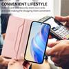 Pro ZTE Blade A52, A53, A73, V50 Vita, V40S, Axon 60, V60, A75, V60 Vita, V70 Vita... Prémiové pouzdro z PU kůže ve stylu peněženky, nárazuvzdorné a s RFID blokováním