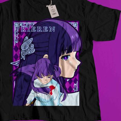 T-shirt Anime Frieren, T-shirt Manga Mage Elfe, Chemise Voyage Fantastique, Cadeau Otaku, Streetwear Anime Japonais