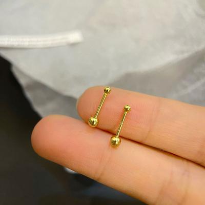 Malé Kulaté Šroubovací Náušnice Malé Mini Náušnice Základní Studentské Náušnice Jednoduchý Design