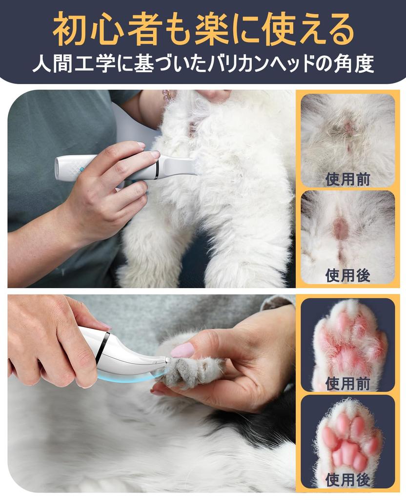 Oneisall Dog Clippers for Paw Low Low Ergonomic Includes 2 Replacement Suitable for Behind the and for Small To Large Dogs and Model N10 Beginners,