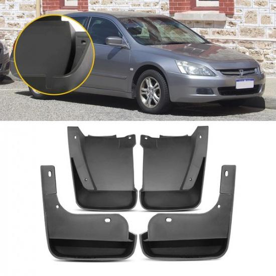 

Flaps BLACK 4 PCS Mud Guards Splash For Mudguard Honda Accord Sedan 2003-2007 US