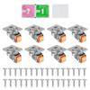 8/16PCS Mini Caster Wheel Heavy Duty Furniture Swivel Caster Wheel Self-Adhesive Furniture Rolling Wheel for Table Chair Sofa