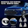 Universal Bumper Decor Waterproof Film 3D Car Teeth Sticker Creative Car Vampire Teeth Decor