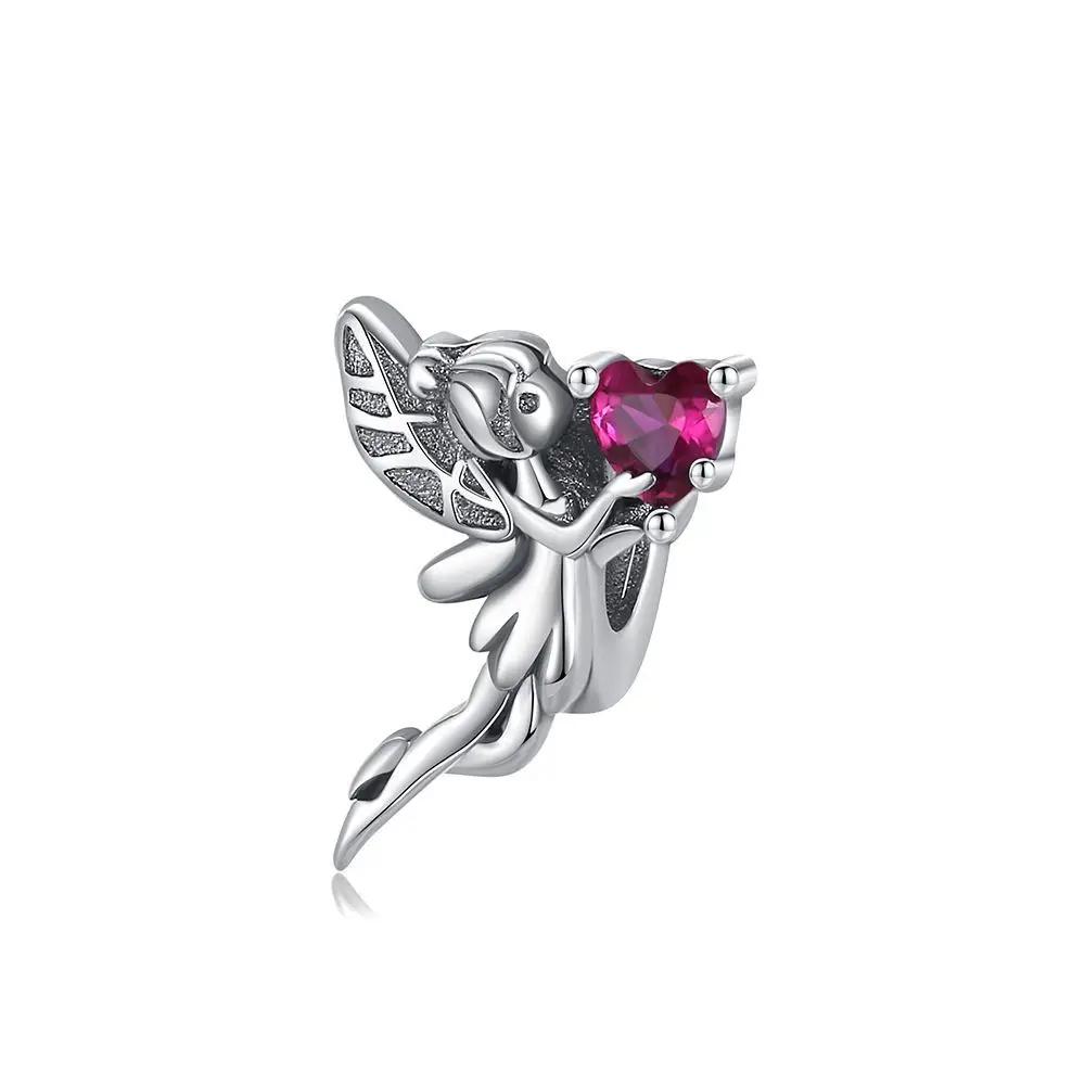 Tinker Bell Hearts Dangle Charm Copper Colour Dangle Charm Fit Bracelet Copper Colour Original Charms For Jewelry Making