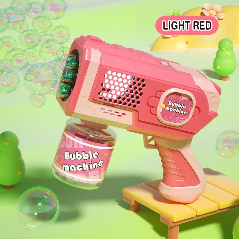 Automatic Soap Bubble Gun Handheld Electric Bubbles Machine for Girls Boys Children Kids Children's Day Gift Wedding Garden Toys